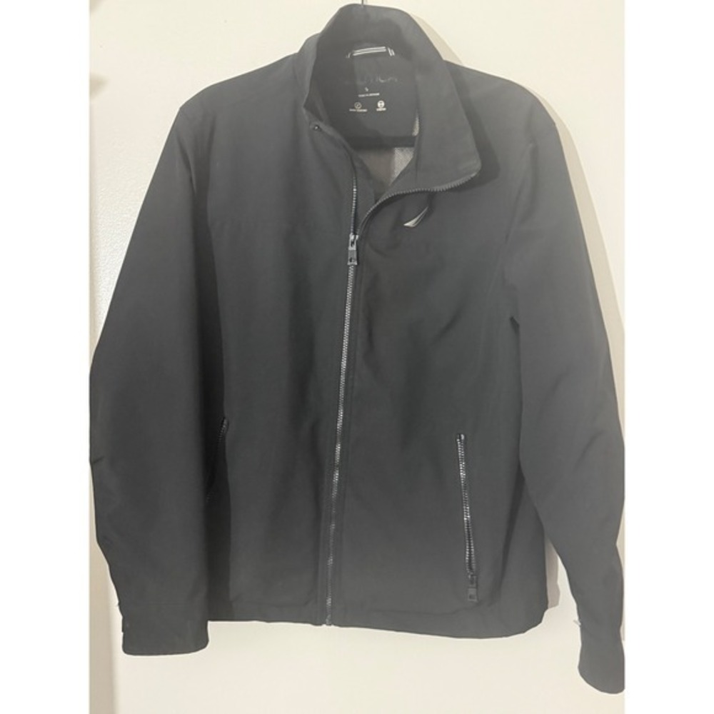 Nautica Jacket Water Resistant Stretch Full Zip‎ Black Small